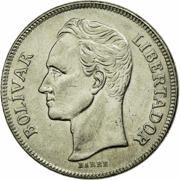 Венесуэла 5 боливаров, 1977-1988. (БС) Полтава - изображение 1