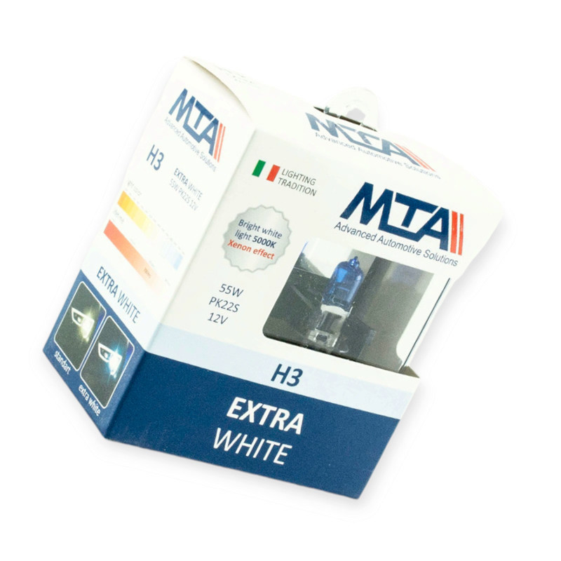 Автолампа 12V 55 W MTA Extra White (2шт) H3 Мукачево - изображение 1