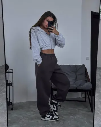 Тёплые женские спортивные штаны — трёхниточный флис Харьков