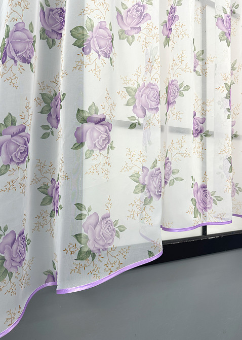 Кухонная арка VR-Textil № 000к белый с сиреневым 280х150 см (51-237) Киев - изображение 6