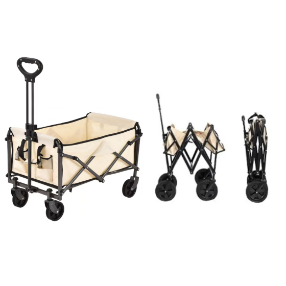 Набір візок зі стільницею 78х45см складні для кемпінгу перевезення речей, багатоцільовий об'єм 67 л для походів на природу Кам'янець-Подільський