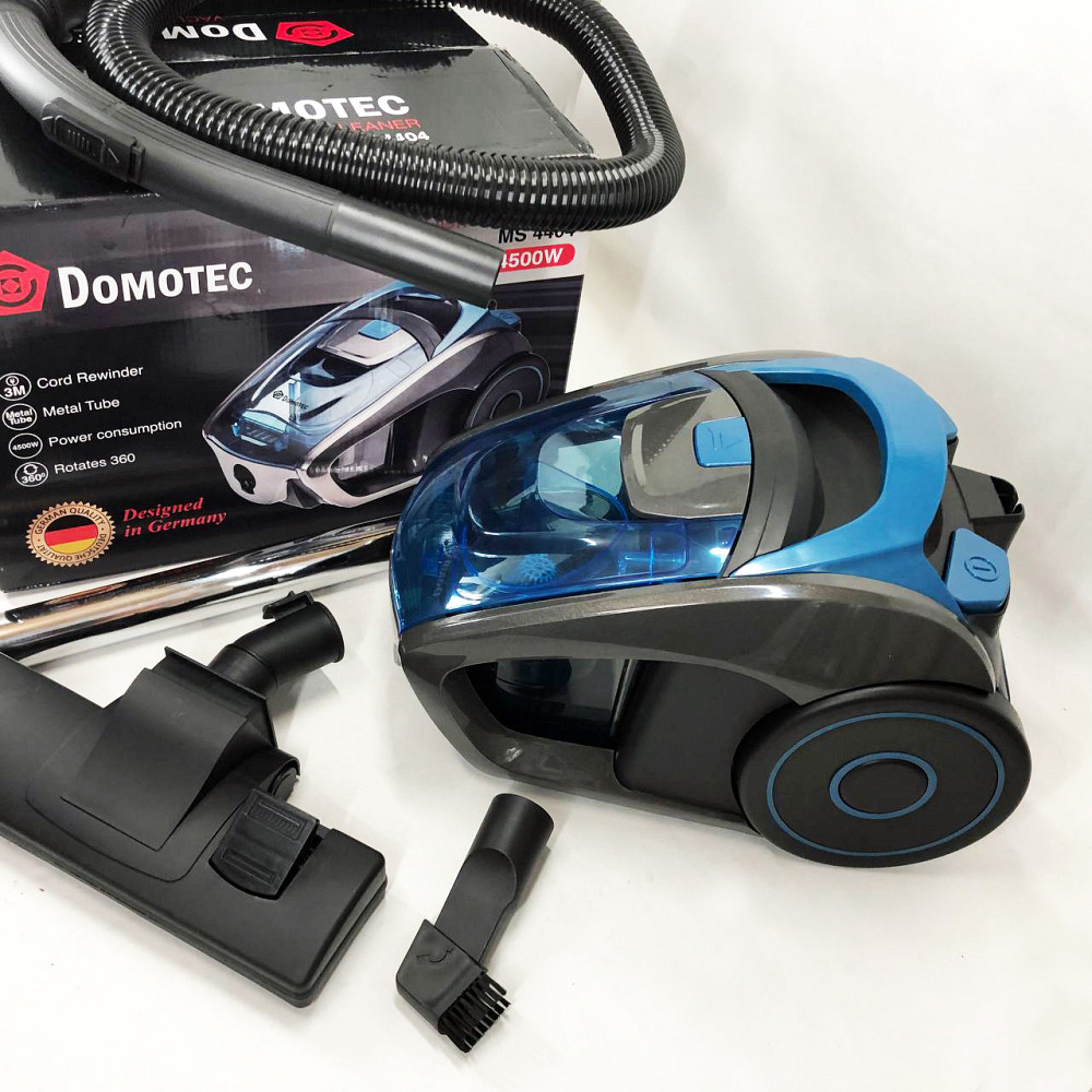 Звичайний пилосос для дому Domotec, Колбовий безмішковий потужний пилосос з миючим контейнером UA-46 Львів - фото 7