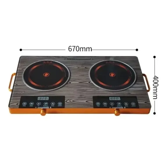 Многофункциональная инфракрасная плита CB-1331, 2 конфорки, сенсор, 2000 Вт, стеклокерамика Одесса