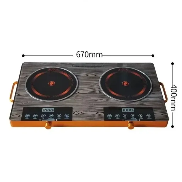 Многофункциональная инфракрасная плита CB-1331, 2 конфорки, сенсор, 2000 Вт, стеклокерамика Одесса - изображение 6