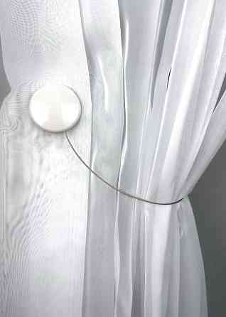 Магниты для штор и гардин Круг 2 шт Белый (81-285) Киев