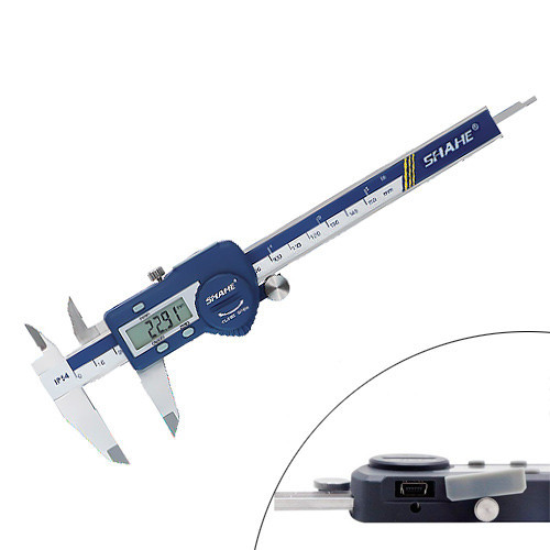 Електронний штангенциркуль SHAHE цифровий 150 мм 0.01 мм USB IP54 кейс у комплекті Київ - фото 1