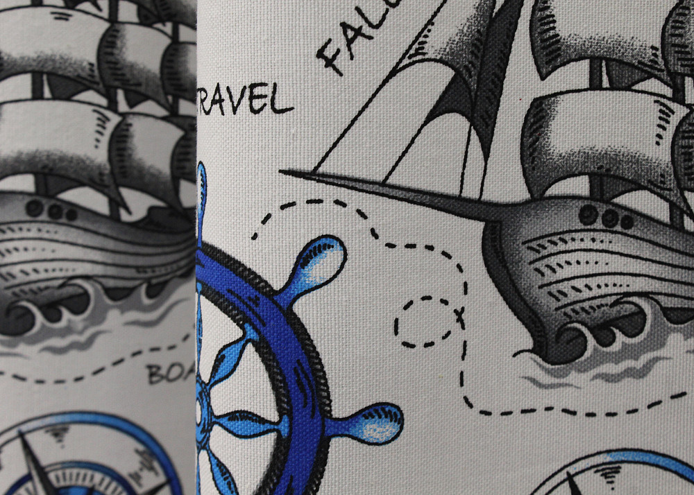 Комплект готових фото-штор VR-Textil Sea Travel № 1498ш Різнобарвний 100х270 см 2 шт (31-963) Київ - фото 7