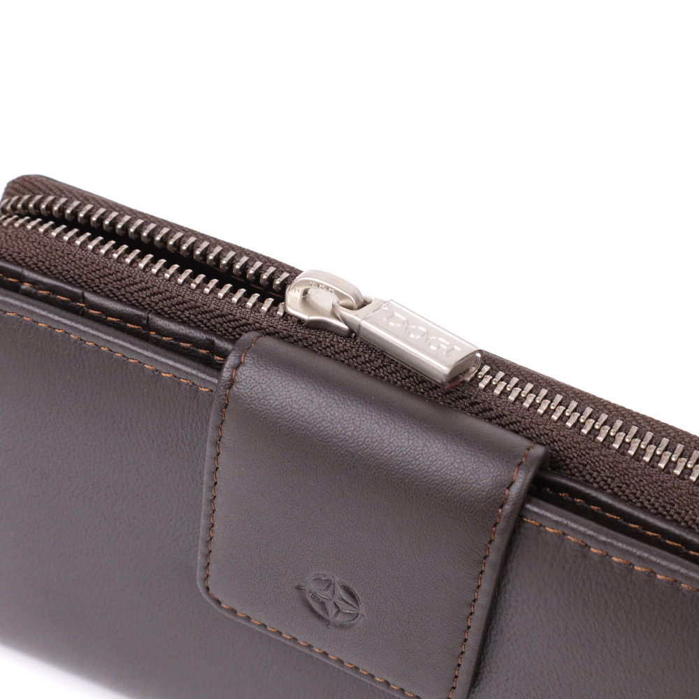 Стильный женский вертикальный кошелек из натуральной кожи Tony Perotti 20878_1 (5084 moro) Коричневый Киев - изображение 5