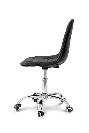 Стілець офісний Марсель, шкірзам чорний Київ