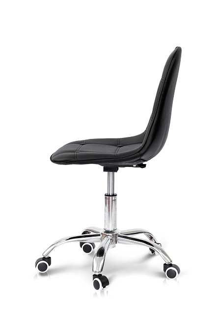 Стілець офісний Марсель, шкірзам чорний Київ - фото 2