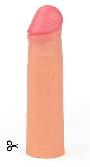 Насадка на член - Revolutionary Silicone Nature Extender Add 2" Flesh Sex Aura Київ - фото 4