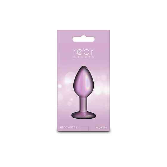 Анальна пробка NS Novelties Rear Assets — Iridescent Pink — Small — Pink Sex Aura Київ
