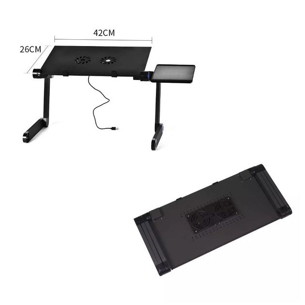 Портативный складной столик в кровать для ноутбука Laptop Table T8, Стол для ноутбука на коленях TN-58 Львов - изображение 7