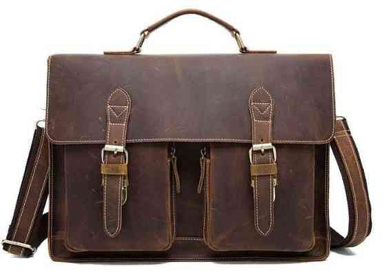 Портфель мужской из кожи Vintage 14774 Коричневый Киев