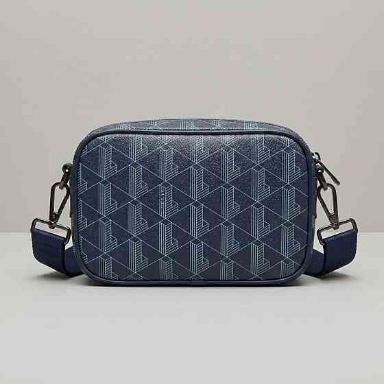 Чоловіча брендова сумка, барсетка на плече Lacoste (1097) blue Київ