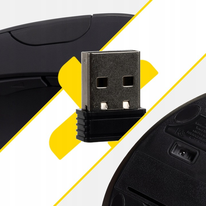 Бездротова мишка вертикальна до 10 метрів USB nano Izoxis (26628) Нововолинськ - фото 5