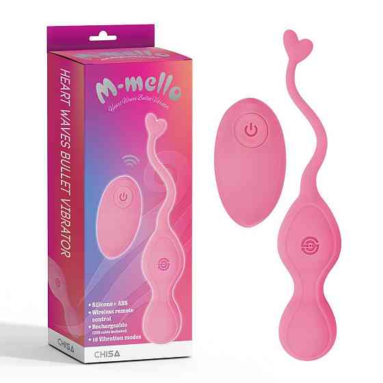 Виброяйцо с дистанционным пультом управления Chisa M-mello, розовое Sex Aura Киев