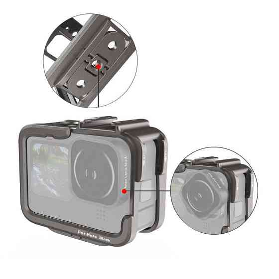 Рамка GoPro 13 / 12 / 11 / 10 / 9 алюмінієва Telesin GP-FMS-G11 Київ