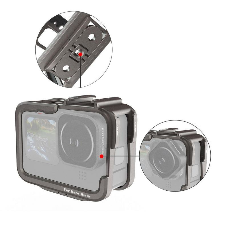 Рамка GoPro 13 / 12 / 11 / 10 / 9 алюминиевая Telesin GP-FMS-G11 Киев - изображение 3