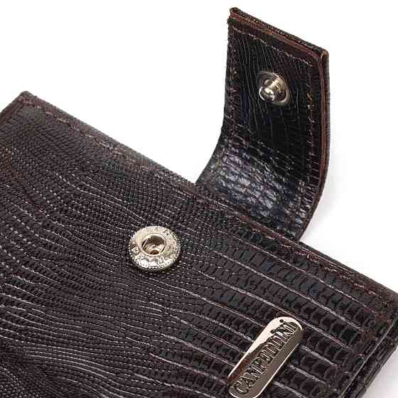 Мужской кошелек из натуральной фактурной кожи CANPELLINI 21512 Коричневый Киев
