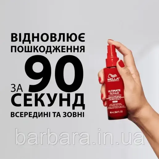 Спрей-сиворотка для поврежденных волос 90 сек Wella Ultimate Repair Miracle Hair Rescue Wella Professional 95 Киев - изображение 6