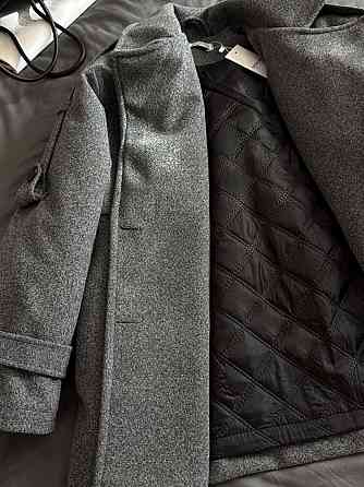 Женское короткое утепленное пальто оверсайз 42-46 Графит Одесса