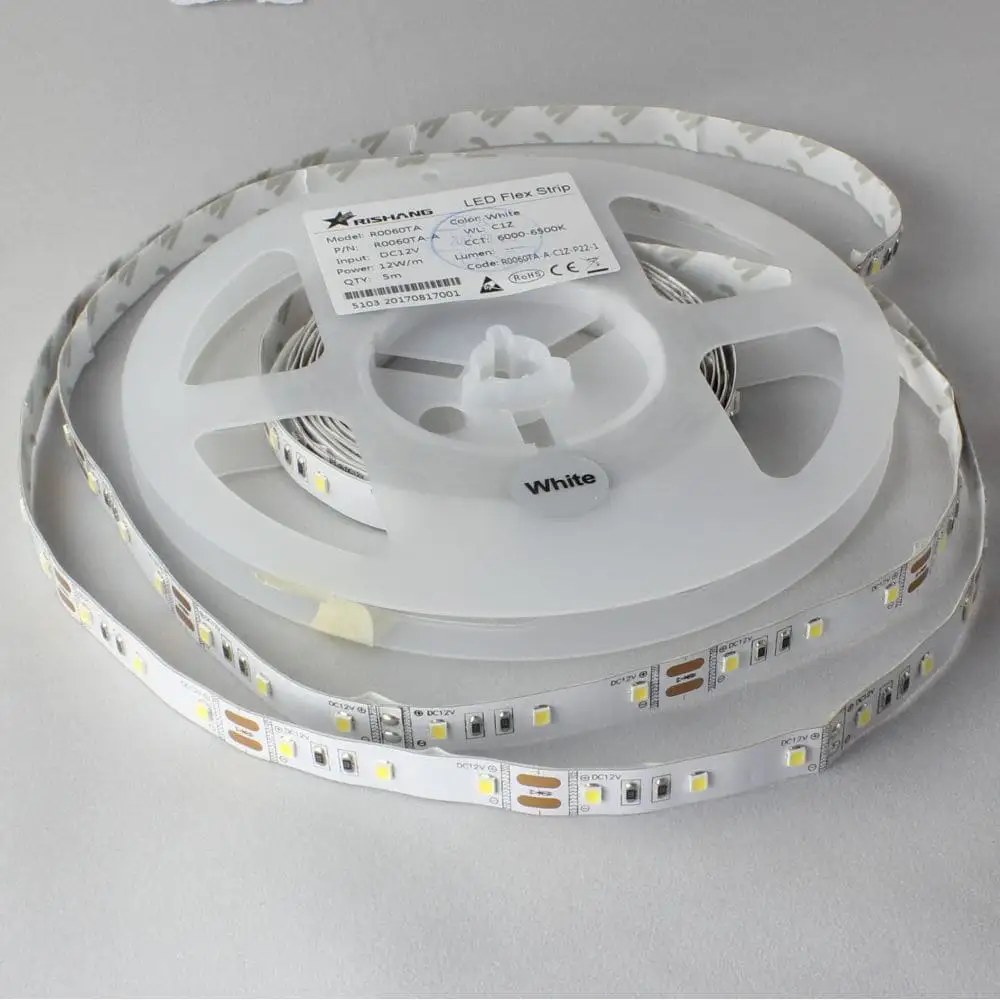 RISHANG LED стрічка RN0060TA-A, 3000K, 12W, 2835, 60 шт, IP33, 12V, 980LM Коломия - фото 2