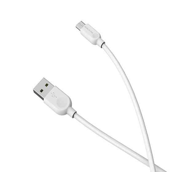 Кабель BOROFONE BX14 USB to Micro 2.4A, 1m, PVC, TPE connectors, White Киев