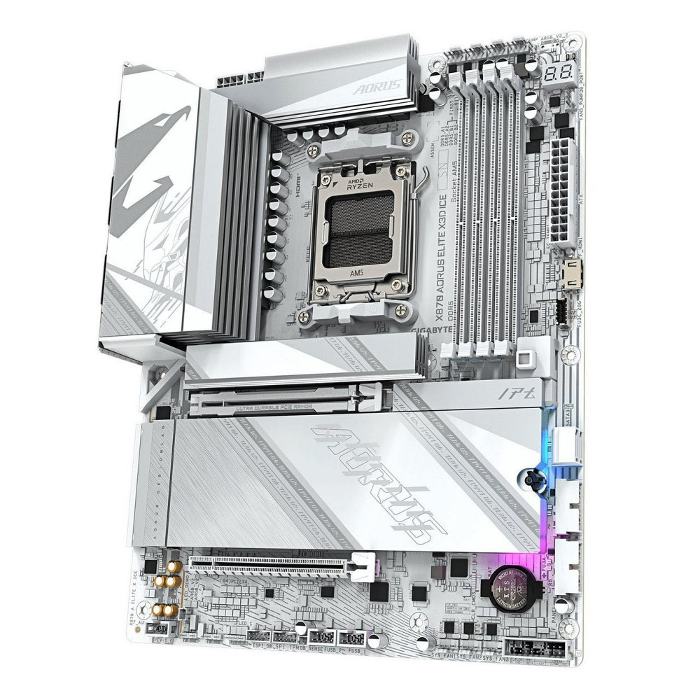 Материнська плата Gigabyte X870 Aorus Elite X3D Ice Socket AM5 ( 21358 ) Харків - фото 4