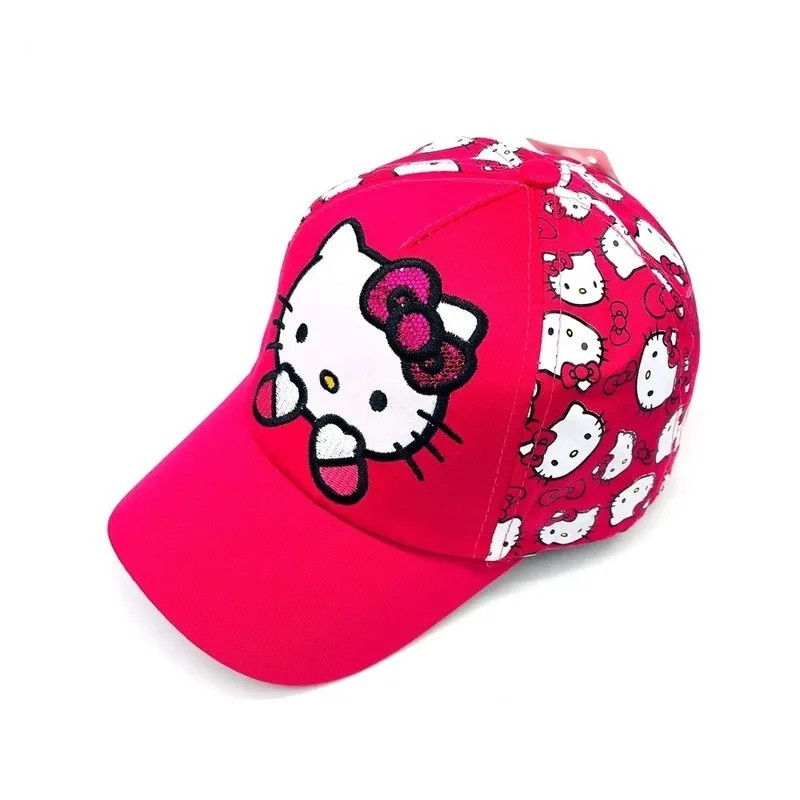 Кепка для дівчинки hello kitty one size малиново-білий Київ - фото 1