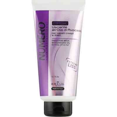 Маска для волосся Brelil Numero розгладжуюча з олією авокадо 300 мл (8011935075164) Вінниця