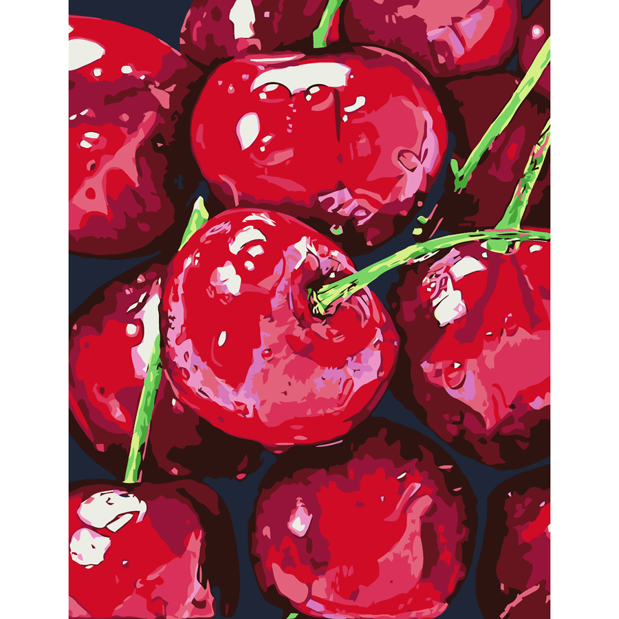 Картина за номерами „Натюрморт. Вишні“ 35×45см ROSA START Київ - фото 1
