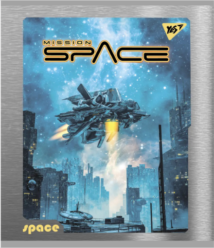 Зошит для записів А5/96 лін. "YES" "Space" мат. ВДЛ+УФ-виб.+мікроембосінг 766907, шт Київ - фото 1