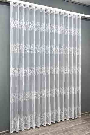 Тюль VR-Textil 2009т Жаккард Белый 400х270 см (42-1075) Киев