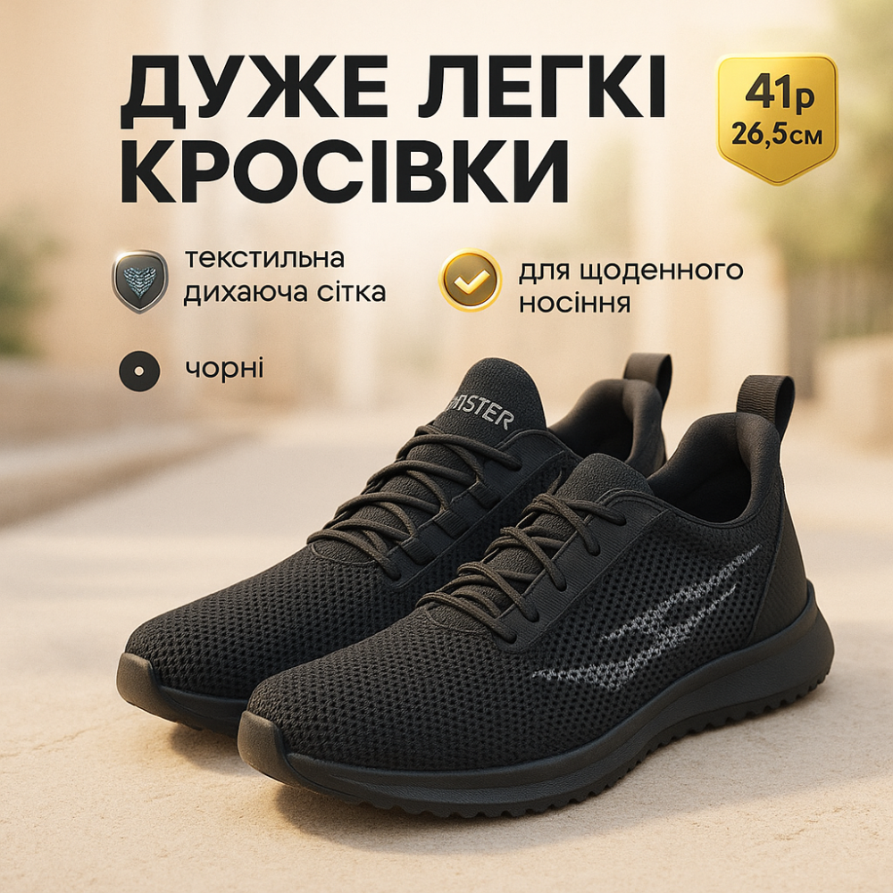 Чоловічі тканинні кросівки-носок, Чорні текстильні кросівки, Тканинні кросівки, що дихають WU-57 Львів - фото 11
