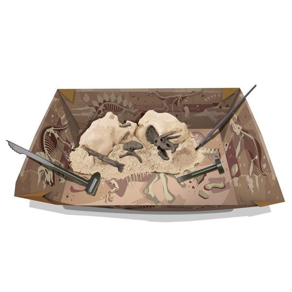 Набір для розкопок 4M Скелет трицератопса (00-03228) Харків - фото 3