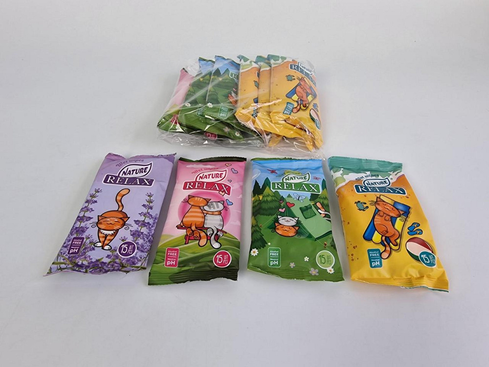 Волога серветка 15 шт "RELAX" Асорті (1 пачка) Харків - фото 1