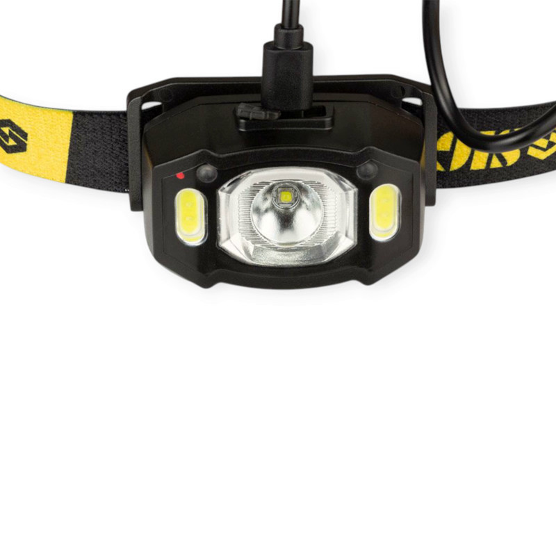 Ліхтарик діодний налобний cob 300лм, акб 1.2ач, зарядка usb+220в, сенсор включення Мукачево - фото 7