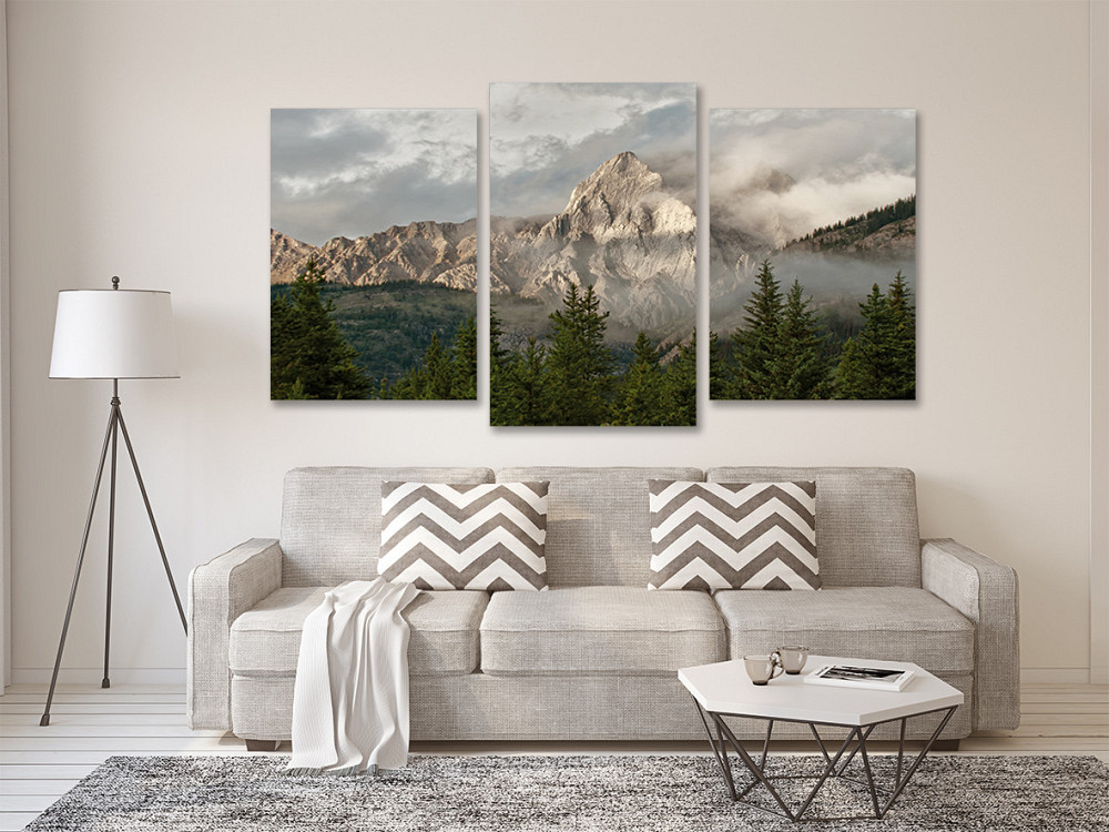 Модульная картина в гостиную / спальню  Гірський пейзаж Art-656_3 70x130 см Київ - фото 2