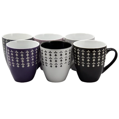 Чашка Візерунок мікс 400мл порцеляна KW 111 (мікс) Interos Житомир