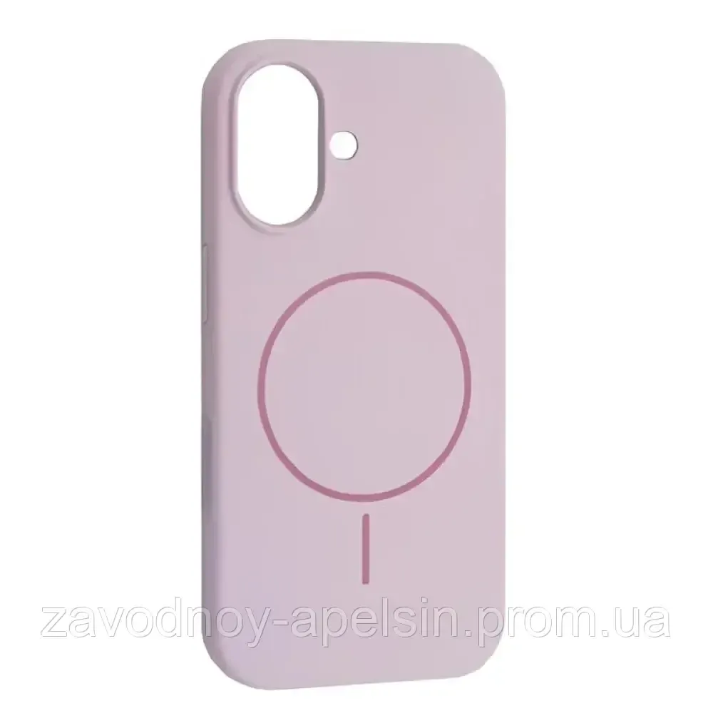 IPhone 17 Чехол силиконовый микрофибра Магсейф (лиловый) Одесса - изображение 1