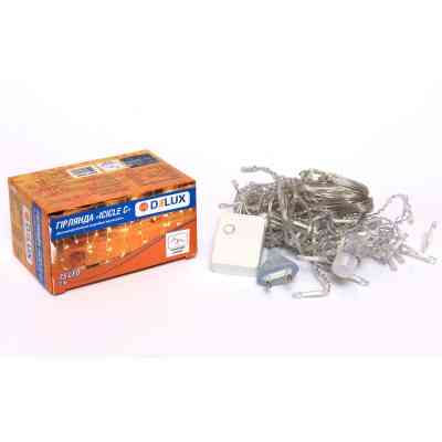 Гирлянда Delux ICICLE С 75LED 2х0.7 м теплый белый/прозрачный IP20 (90017986) Винница