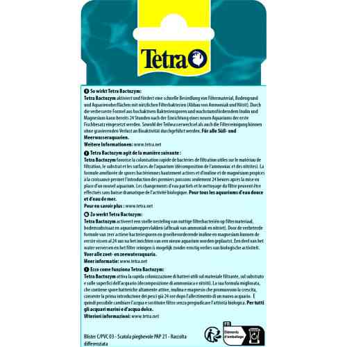 Засіб Tetra Bactozym для акваріума для стабілізації біологічної рівноваги 10 таблеток на 1000 л Київ