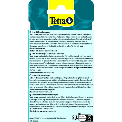 Засіб Tetra Bactozym для акваріума для стабілізації біологічної рівноваги 10 таблеток на 1000 л Київ - фото 3