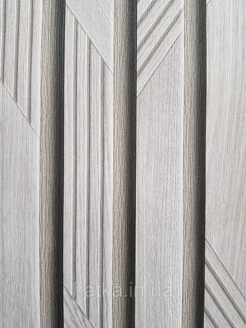 Обои виниловые на флизелине метровые Sintra Edelina полосы под стеновую панель серые Киев - изображение 4