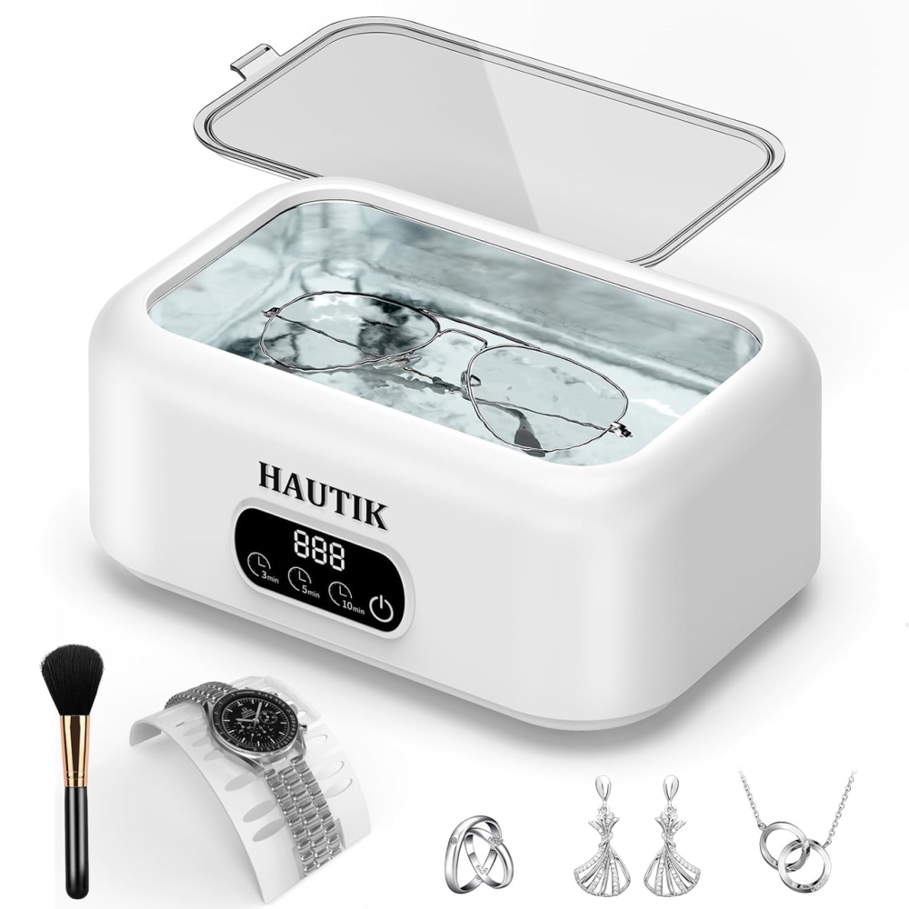 Ультразвуковой очиститель HAUTIK M9B201 700 мл, 49 кГц, цифровой таймер 180/300/600 с, для очков и украшений Киев - изображение 2