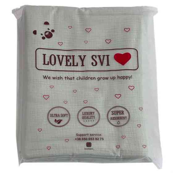 Плед Детский Lovely Svi Хлопок Муслин 100х130 см - двухсторонний -Зеленый Киев
