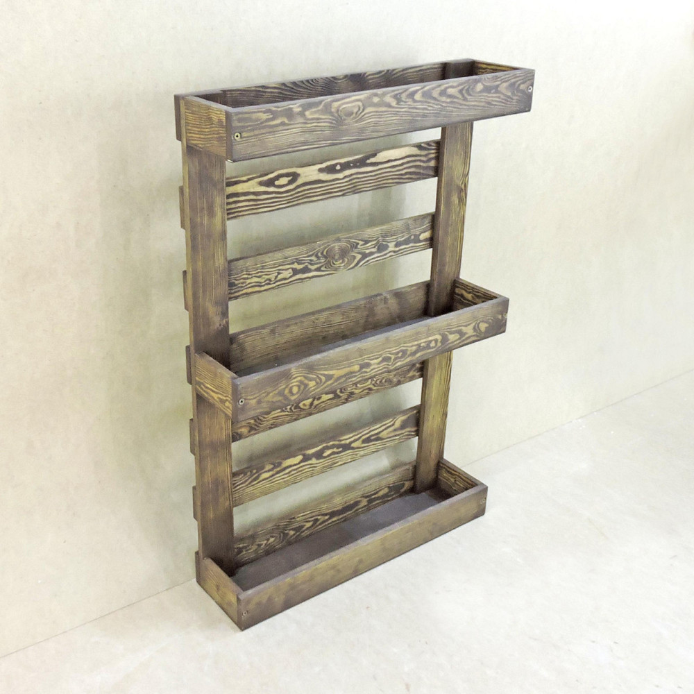 Полиця настінна для квітів "Табоан" капучино Миколаїв - фото 2