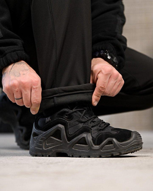 Тактичні штани софтшел REGION чорні ВТ7624 Одеса - фото 4