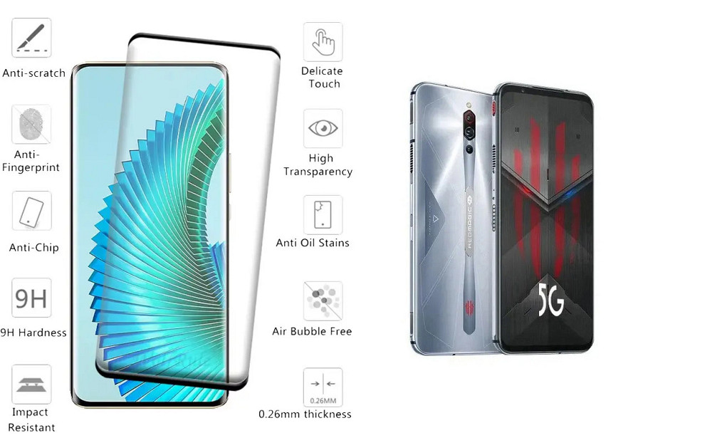 Захисне скло HyperGlass Pro для nubia Red Magic 5S – максимальна чутливість та захист Київ - фото 2